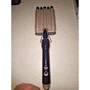 TruBeauty Wave Pro 5 Barrel Hair Waver Black Ceramic 360°F Tested Working TB1014